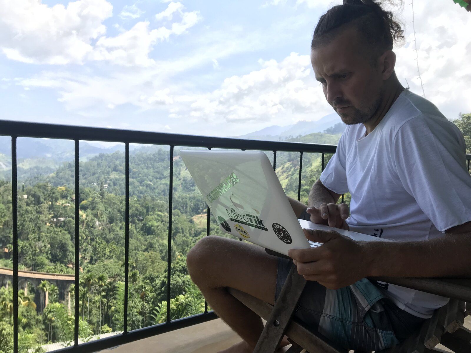 Working remotely from Sri Lanka highlands
